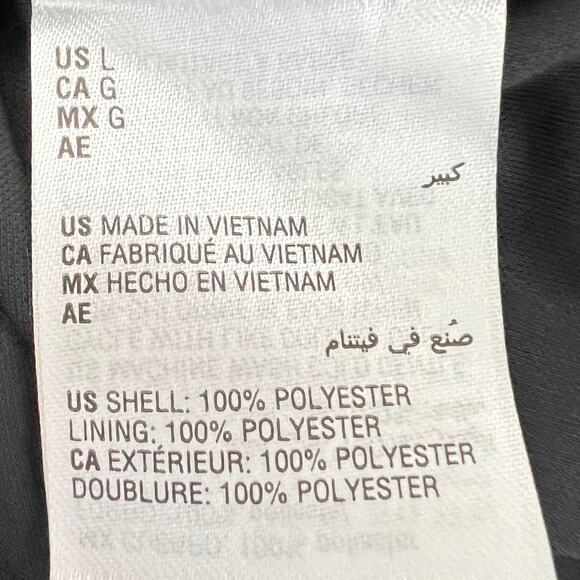 JM Collection Womens Poncho Top Large Black Pink Floral Boho Sheer Scarf Hem - Picture 5 of 6